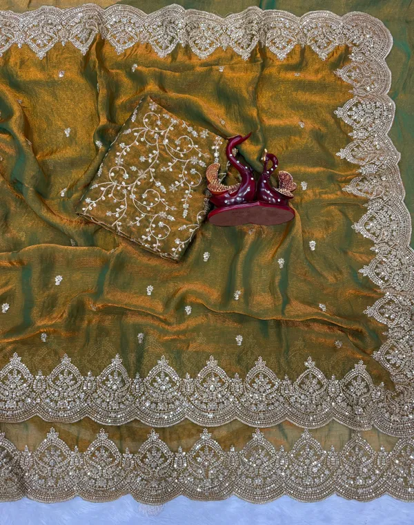 Mehendi_Space_Chiffon_Silk_Designer_Saree