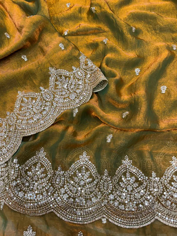 Mehendi_Space_Chiffon_Silk_Designer_Saree