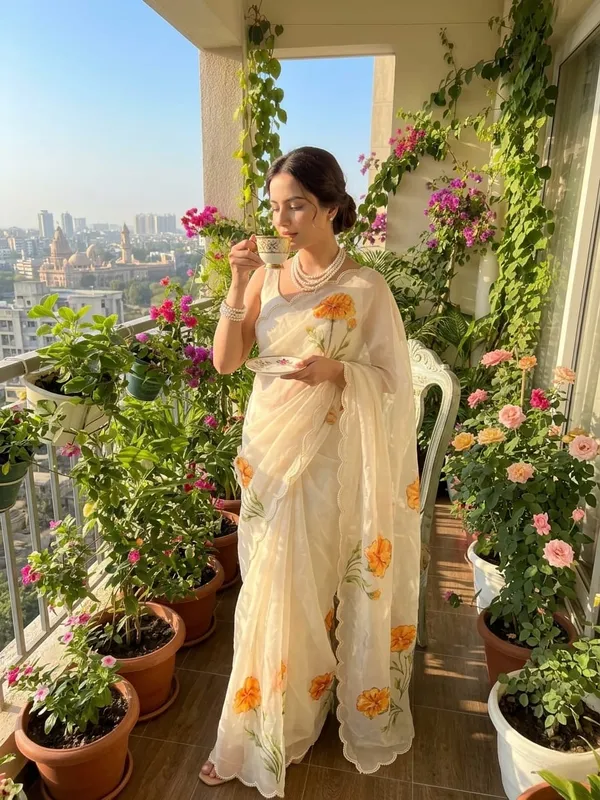 White_Organza_Motiwork_Embroidered_Saree
