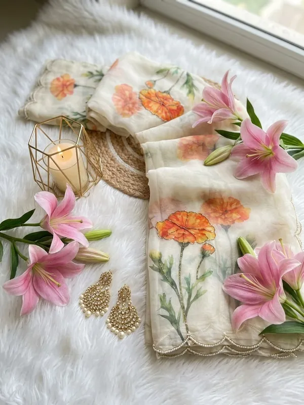 White_Organza_Motiwork_Embroidered_Saree