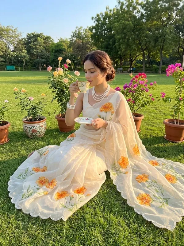 White_Organza_Motiwork_Embroidered_Saree