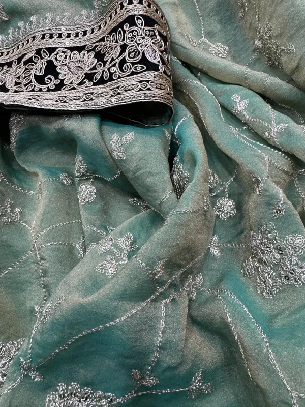Pista_Moss_Silk_Embroidered_Saree