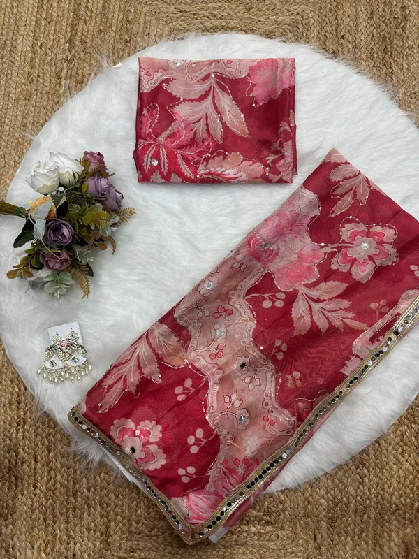 Red_Mirror_Embroidered_Designer_Saree