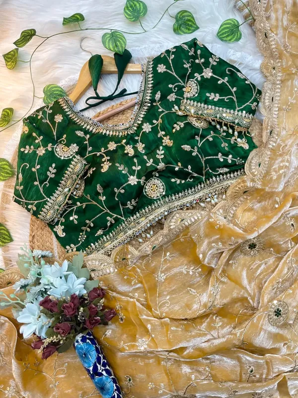 Yellow_Space_Silk_Embroidered_Saree