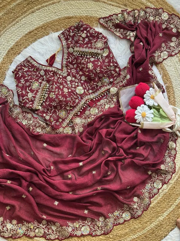 Wine_Syska_Silk_Designer_Saree