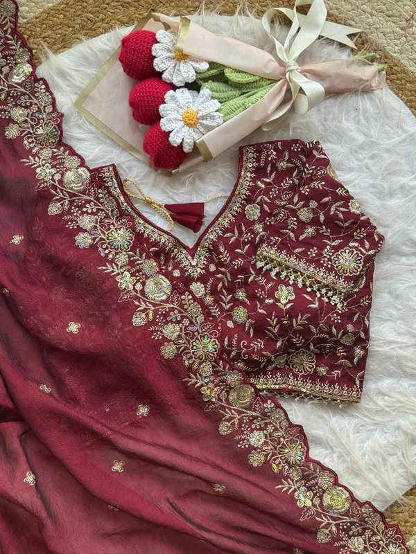 Wine_Syska_Silk_Designer_Saree