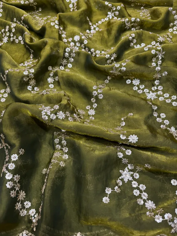 Mehendi_Space_Silk_With_Lehriya_Embroidered_Saree