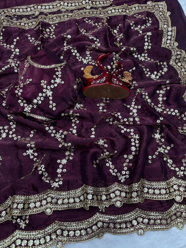Wine_Space_Silk_With_Lehriya_Embroidered_Saree