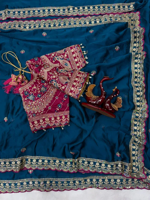 Navy_Blue_Syska_Silk_Designer_Saree