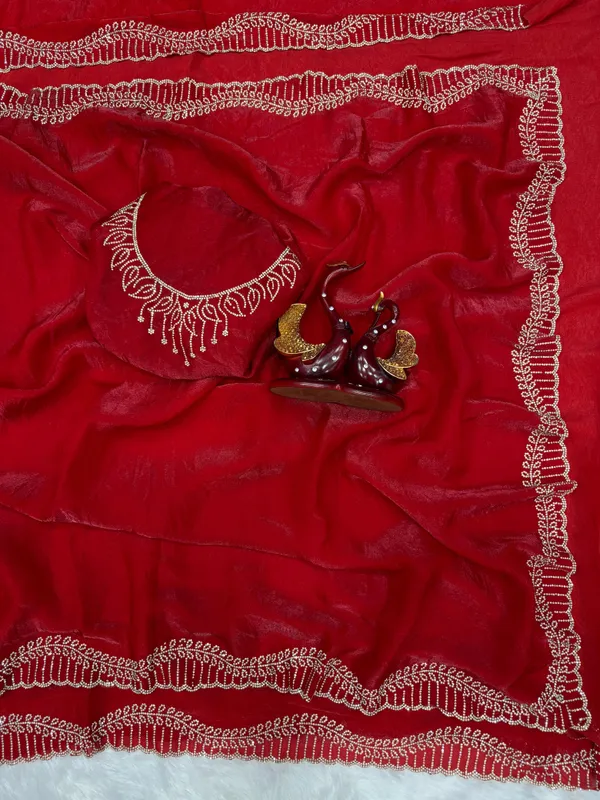 Red_Shaded_Soft_Space_Silk_Designer_Saree