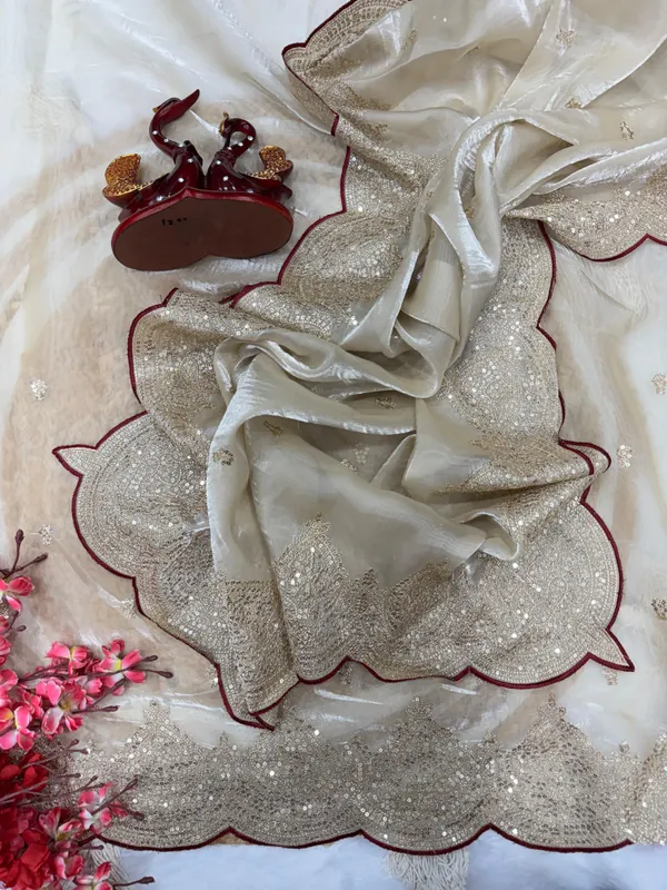 Cream_Satin_Silk_Embroidered_Designer_Saree