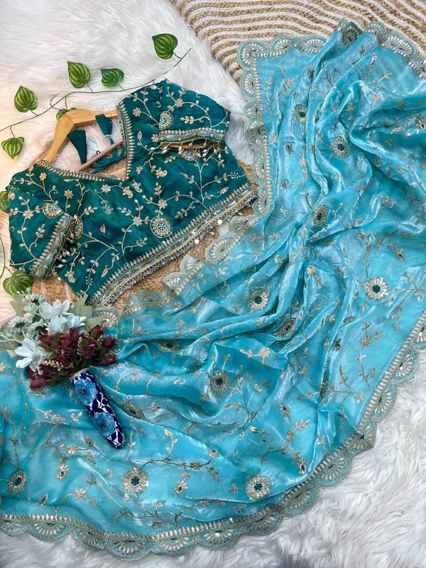 Blue_Space_Silk_Embroidered_Saree
