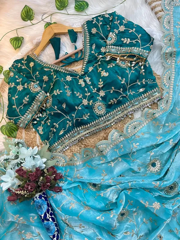 Blue_Space_Silk_Embroidered_Saree