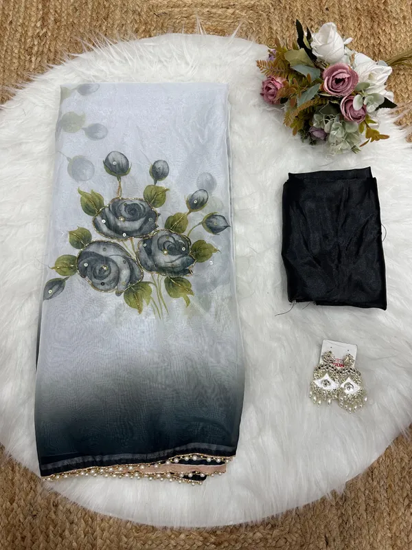 Navy_Katdana_and_Beads_Hand-Embroidered_Saree