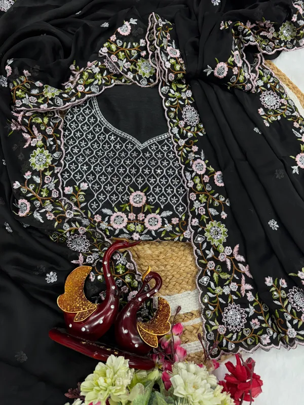 Black_Rangoli_Silk_Embroidered_Designer_Saree