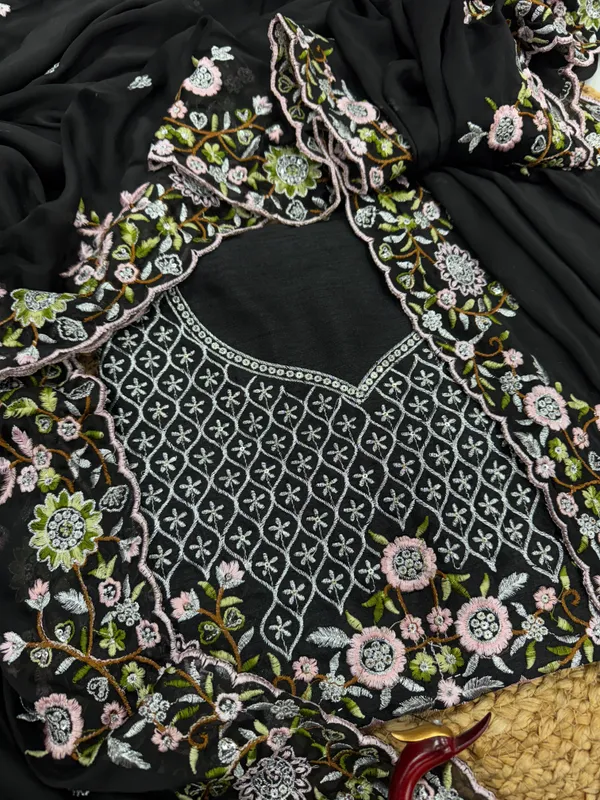 Black_Rangoli_Silk_Embroidered_Designer_Saree
