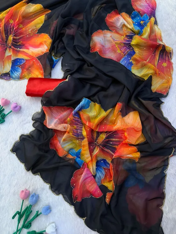 Black_Floral_Embroidered_Saree