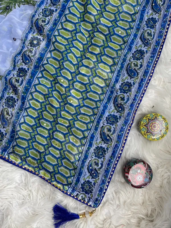 Blue_Printed_Hand_and_Mirror_Work_Saree