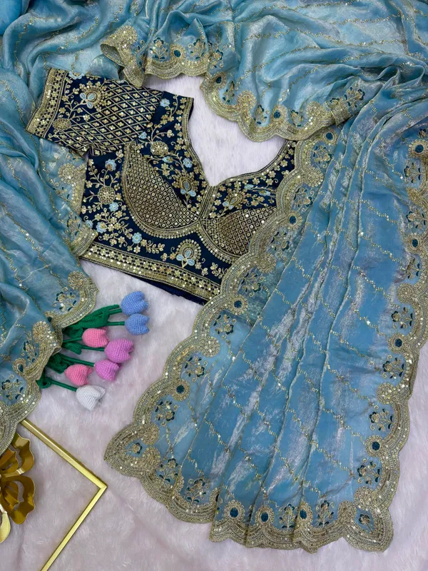 Blue_Space_Silk_Embroidered_Saree