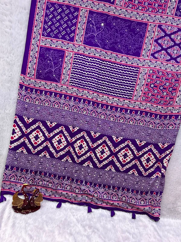 Purple_Ajarakh_Print_Mirror_Embroidered_Saree