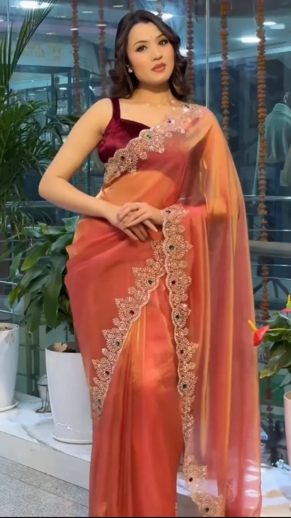 Orange_Dual_Shaded_Mousam_Silk_Designer_Saree