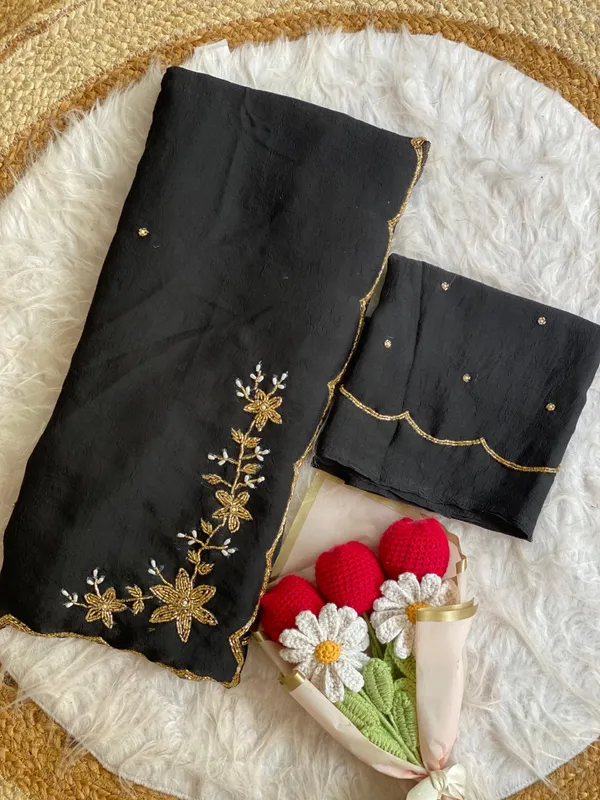 Black_Chocolate_Silk_Handwork_Saree