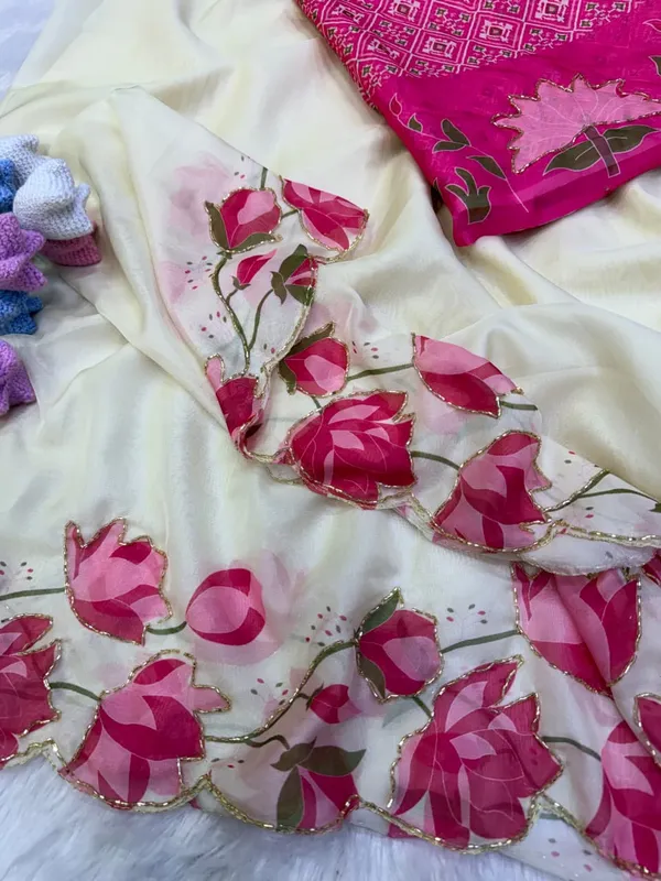 White_Floral_Embroidered_Saree