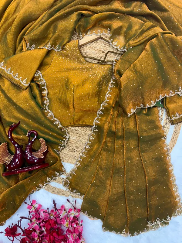 Mehendi_Fendi_Chiffon_Silk_Designer_Saree