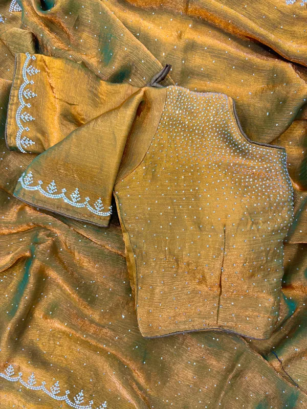 Mehendi_Fendi_Chiffon_Silk_Designer_Saree
