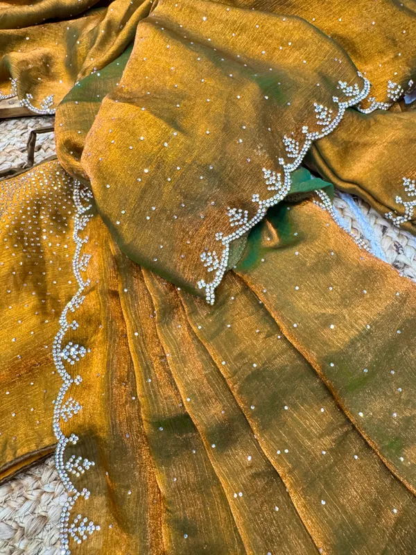 Mehendi_Fendi_Chiffon_Silk_Designer_Saree