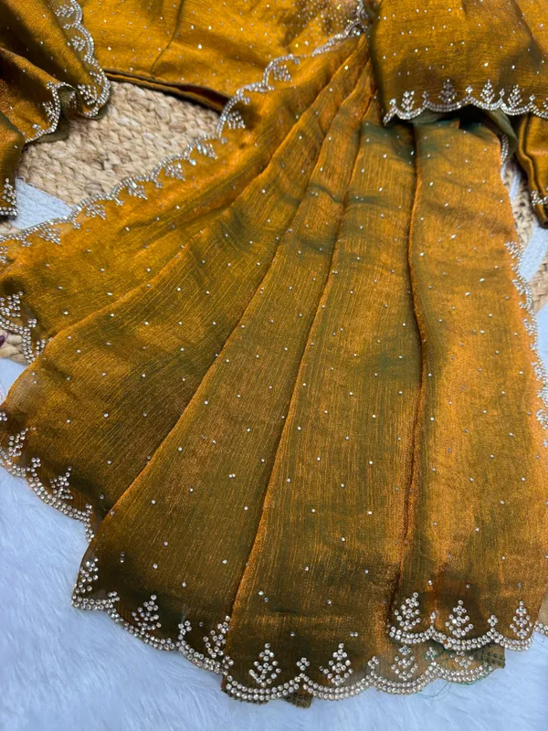 Mehendi_Fendi_Chiffon_Silk_Designer_Saree