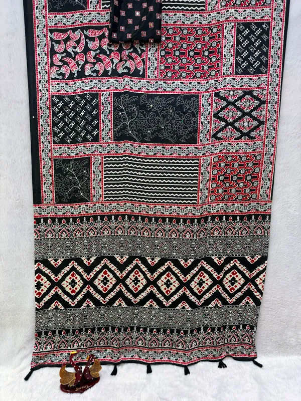 Black_Ajarakh_Print_Mirror_Embroidered_Saree