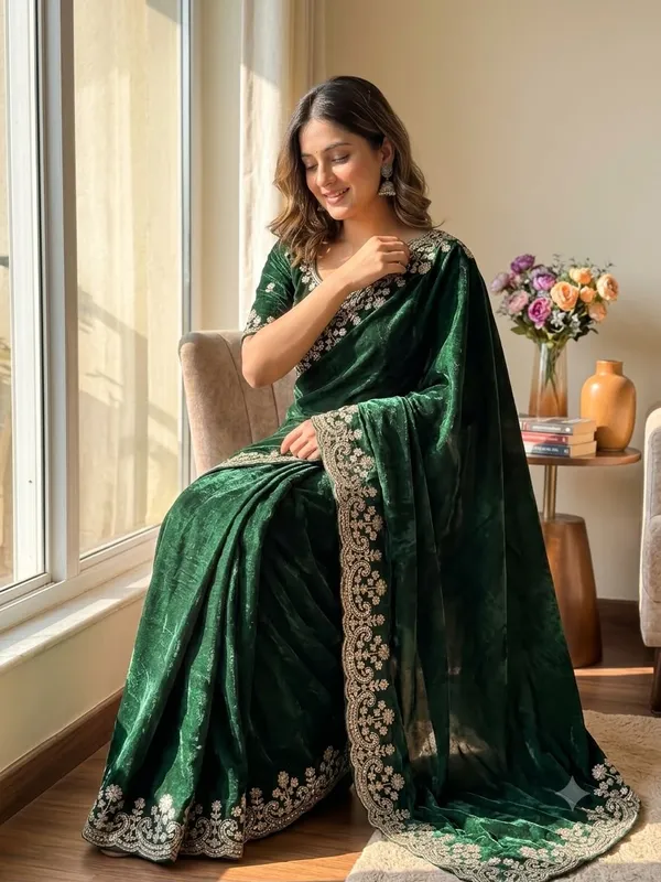 Green_Space_Silk_With_Embroidered_Saree