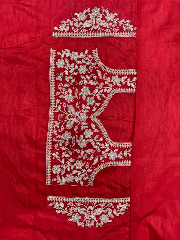 Cherry_Red_Space_Silk_With_Embroidered_Saree