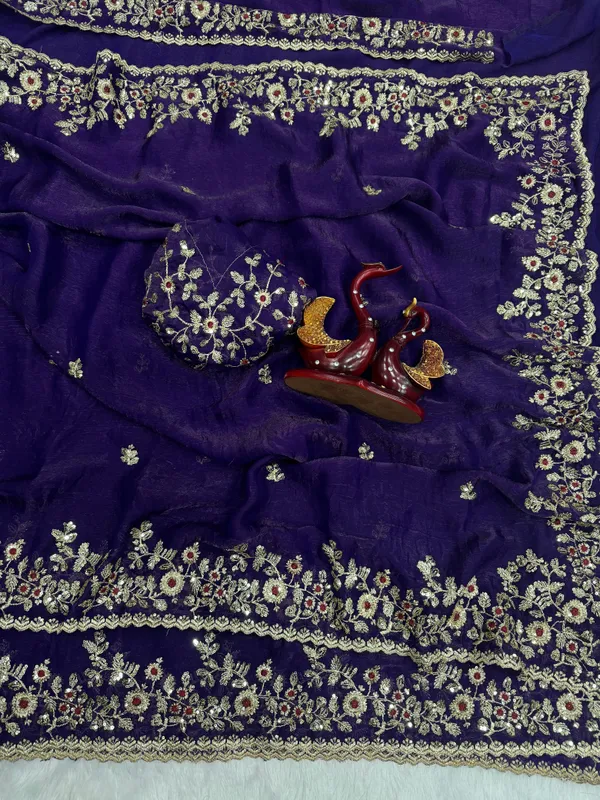Purple_Satin_Chiffon_Silk_Designer_Saree