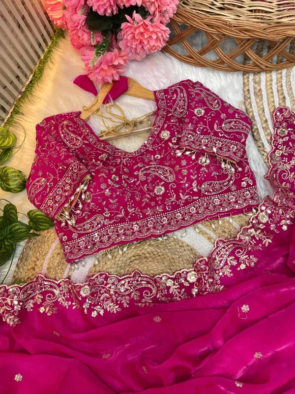 Rani_Space_Silk_With_Embroidered_Saree