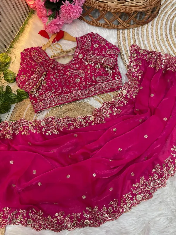 Rani_Space_Silk_With_Embroidered_Saree