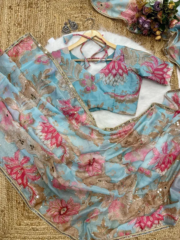Sky_Blue_Mirror_Embroidered_Designer_Saree