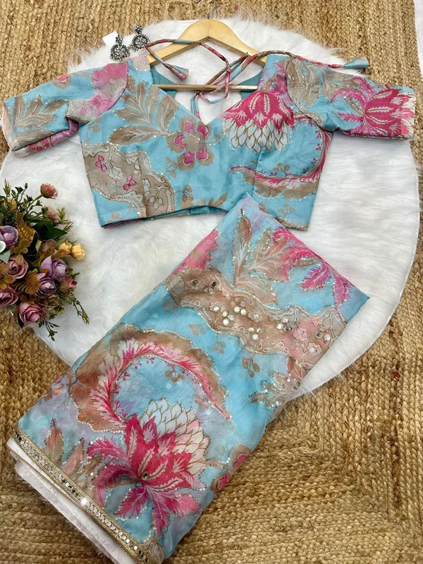 Sky_Blue_Mirror_Embroidered_Designer_Saree