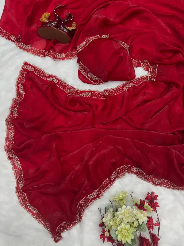 Red_Shaded_Soft_Space_Silk_Designer_Saree
