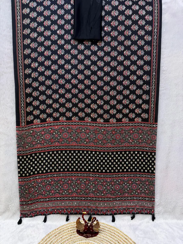 Black_Ajarakh_Print_Mirror_Embroidered_Saree