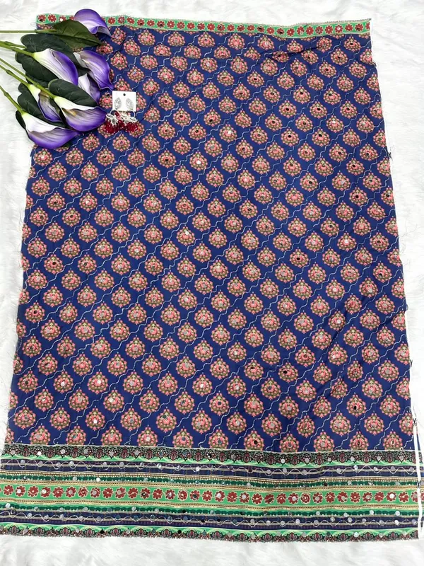 Blue_Ajarakh_Print_Mirror_Embroidered_Saree