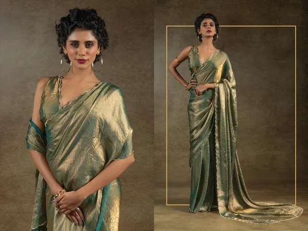 Green_Soft_Silk_Handwork_Designer_Saree