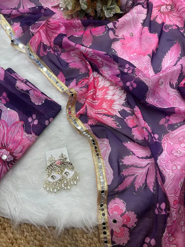Purple_Mirror_Embroidered_Designer_Saree