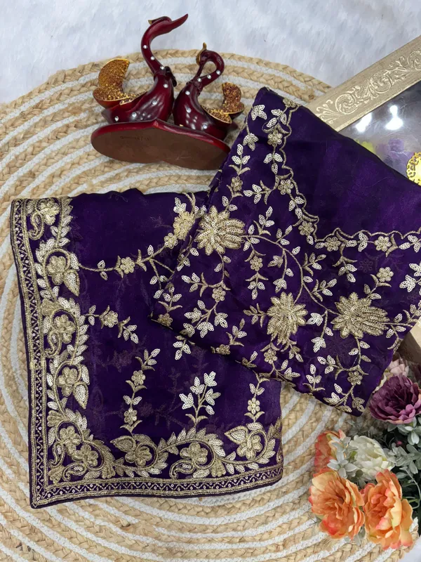 Purple_Space_Silk_With_Zardosi_Embroidered_Saree