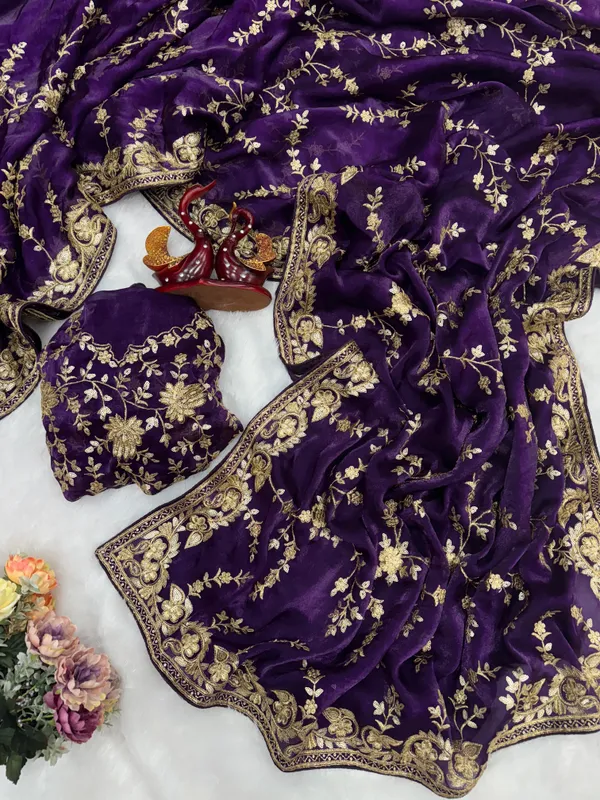 Purple_Space_Silk_With_Zardosi_Embroidered_Saree