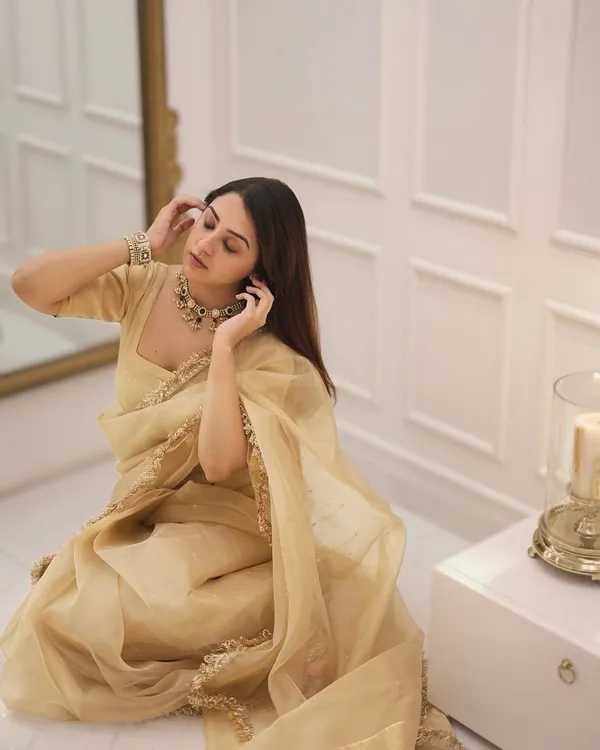 Chocolate_Soft_Tissue_Silk_Saree