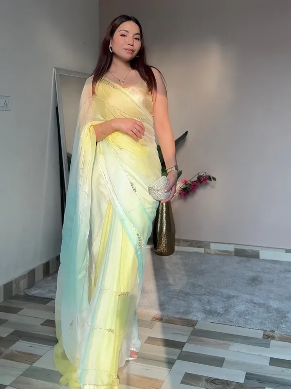 Multicolor_Organza_Silk_Designer_Saree