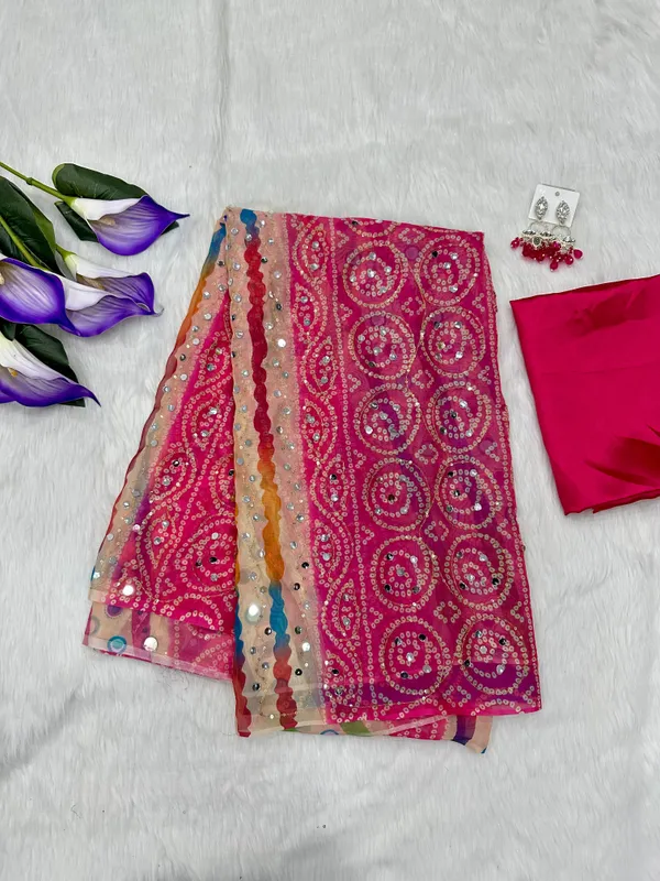 Multicolor_Mirror_Embroidered_Designer_Saree