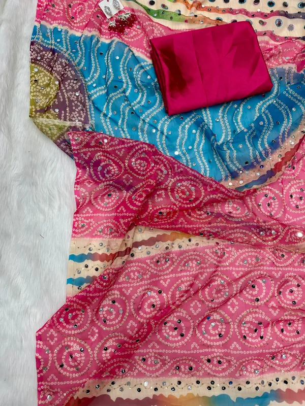 Multicolor_Mirror_Embroidered_Designer_Saree
